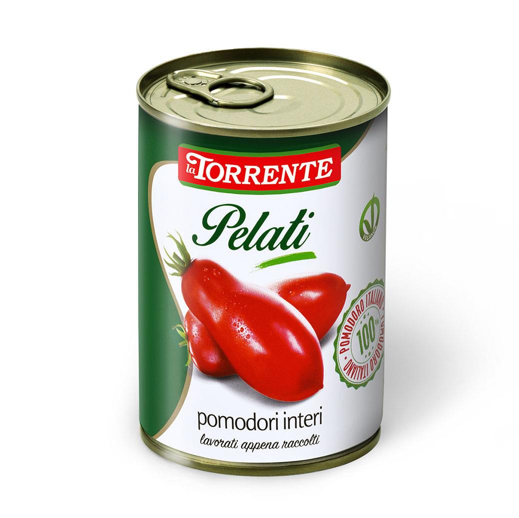 Pomodori pelati interi da 1Kg - La Torrente